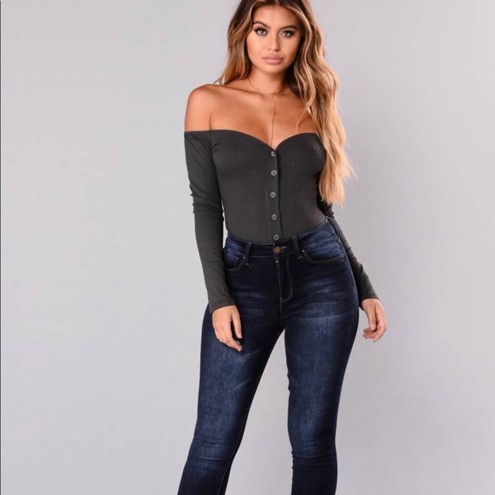 NEW Fool in Love Off Shoulder Bodysuit